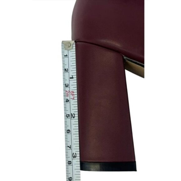 PIERRE DUMAS / Lover-1 / Burgundy  / Block Heel / Pointed / Toe Pumps - Picture 8 of 10